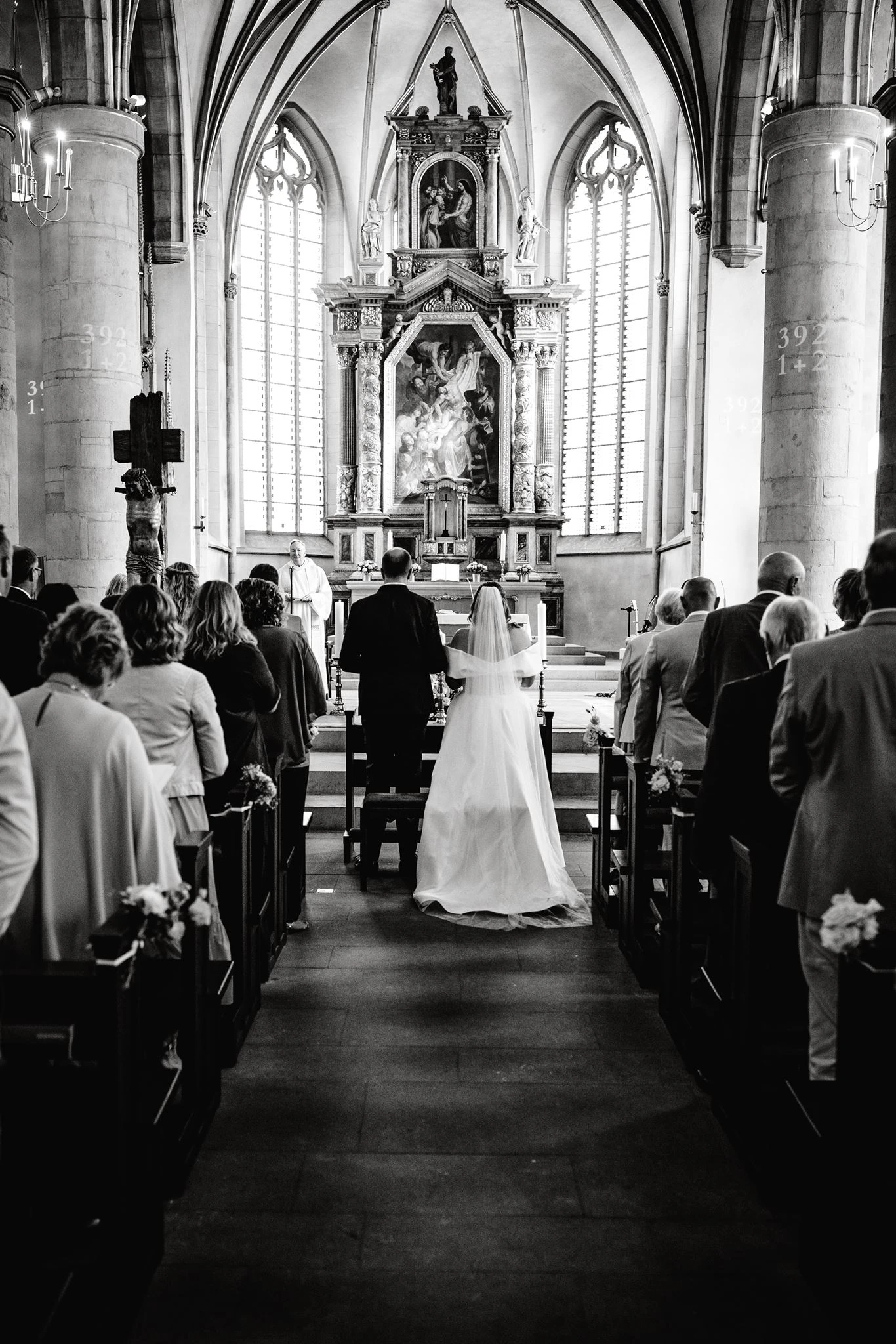 Kirchliche Trauung von Ariane und Benjamin in St. Peter